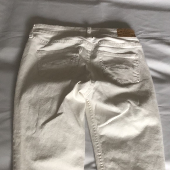 Womens size 00R Abercrombie & Fitch white skinny Jeans waist 24 length 31 - Picture 10 of 10